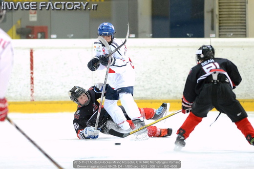 2015-11-21 Aosta B-Hockey Milano Rossoblu U14 1440 Michelangelo Romano